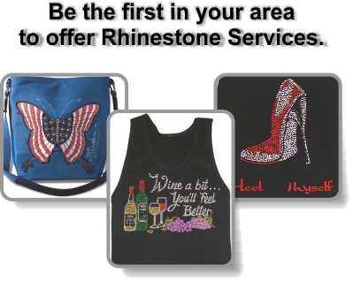 Be the first in your area to offer rhinestone services